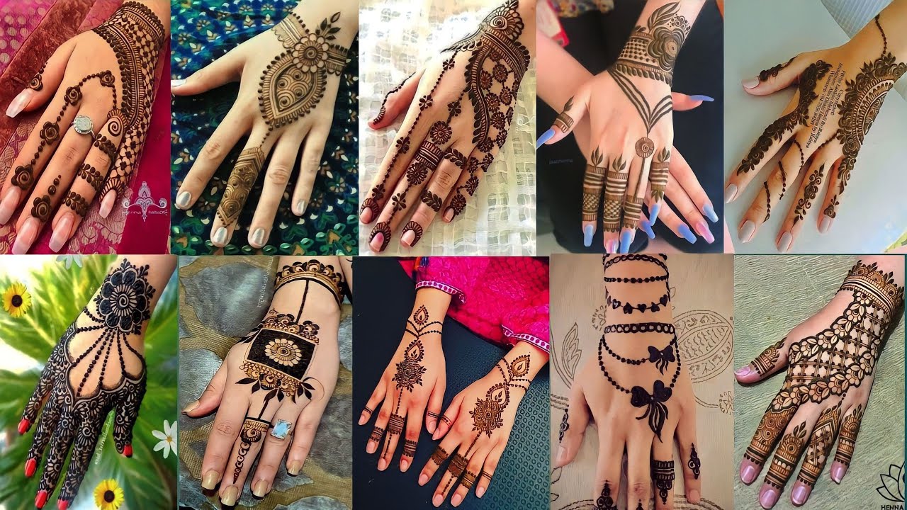 Arabic Moon Mehndi Design