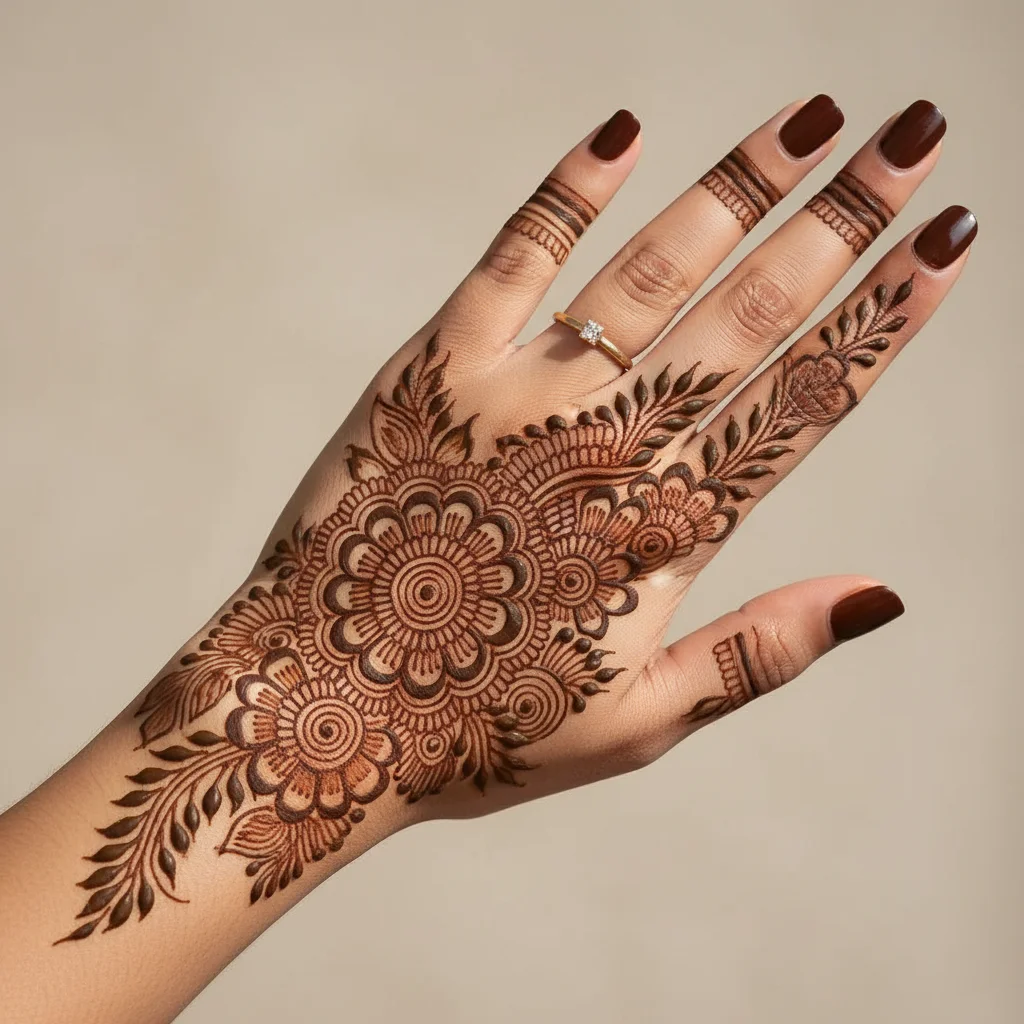 Back Hand Mehndi Design