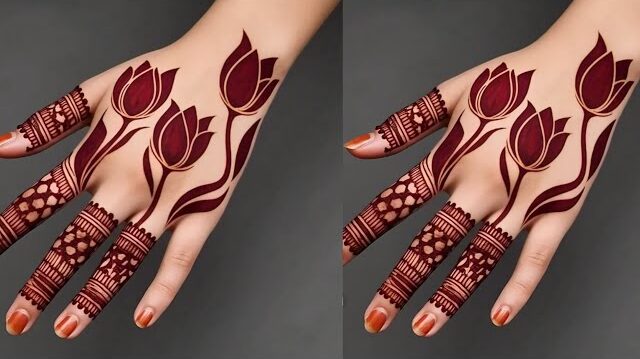 Back Side Mehndi Design