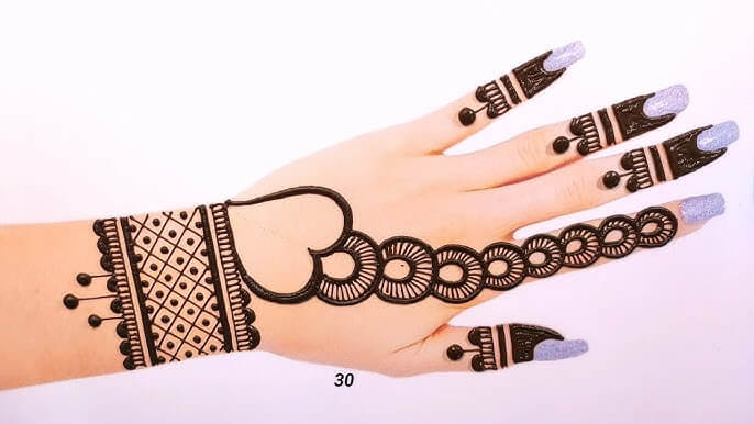 Bracelet Style Mehndi Design