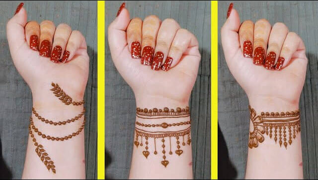 Bracelet Style Mehndi Design
