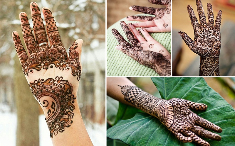 Simple Mehndi Design Front Hand