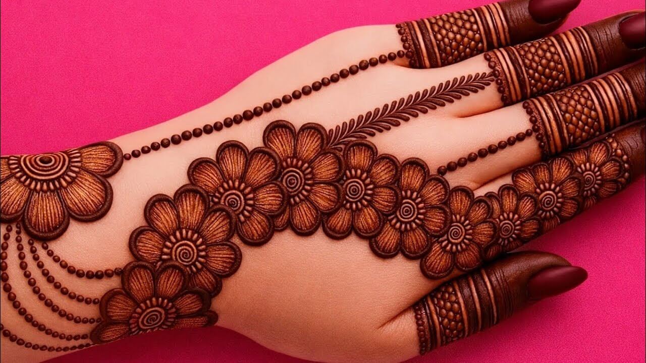 Chand Raat Mehndi Design Simple