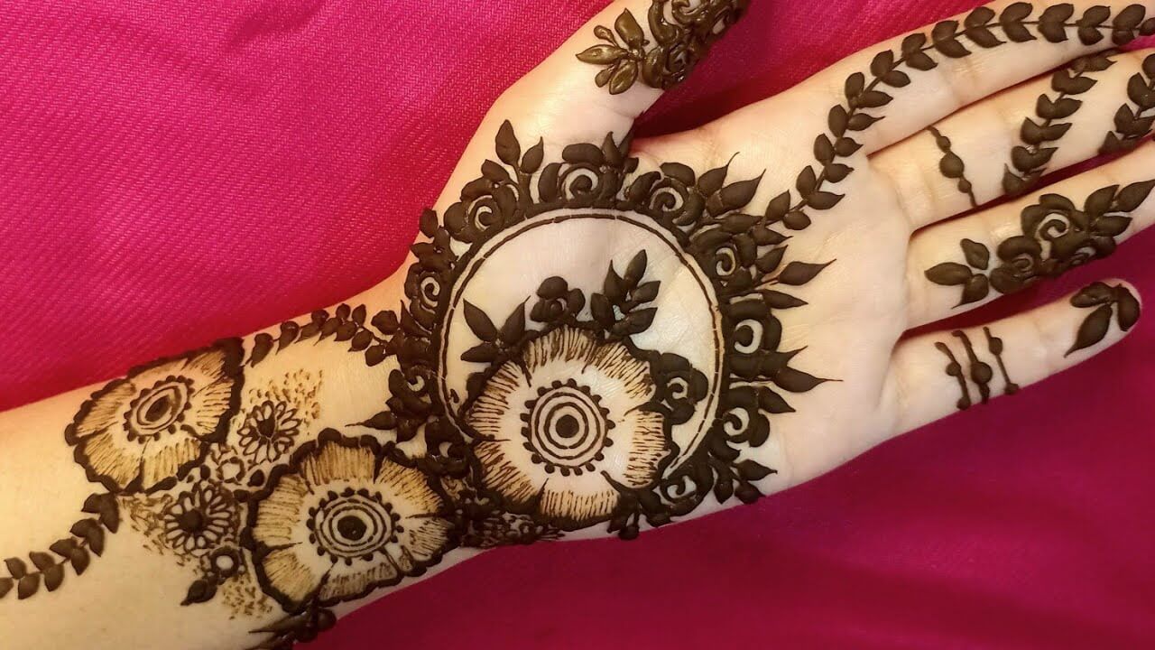 Chand Raat Mehndi Design Simple