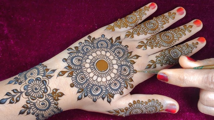 Chand Raat Mehndi Design Simple