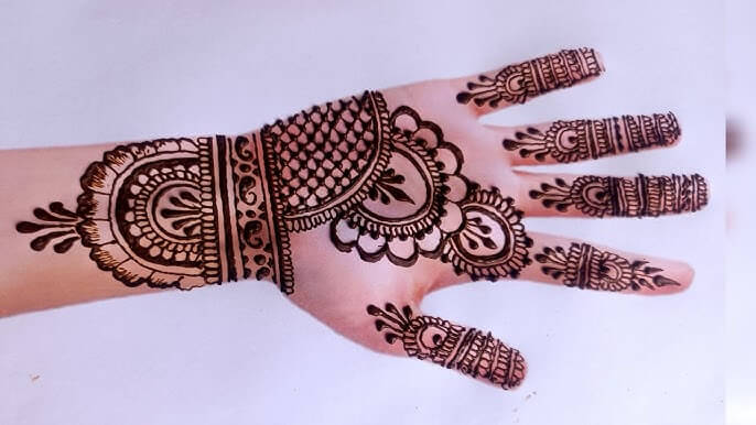 Chand Raat Mehndi Design Simple