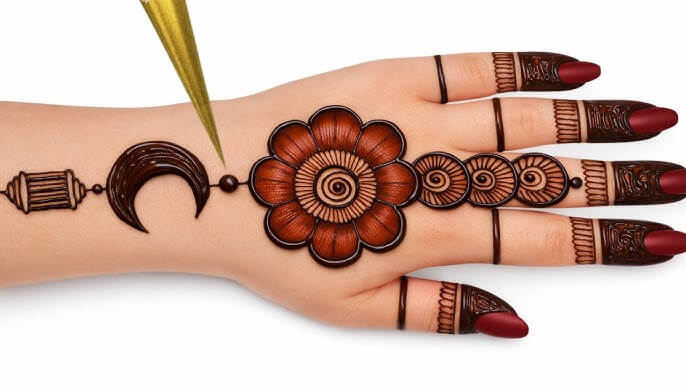 Chand Raat Mehndi Design Simple