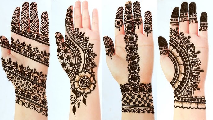 Easy Mehndi Design Front Hand