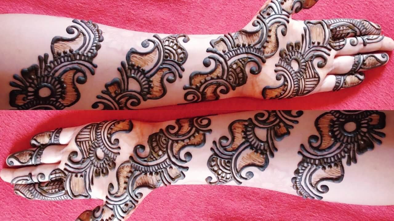 Easy Mehndi Design Front Hand