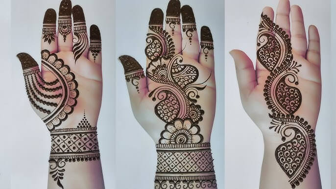 Easy Mehndi Design Front Hand
