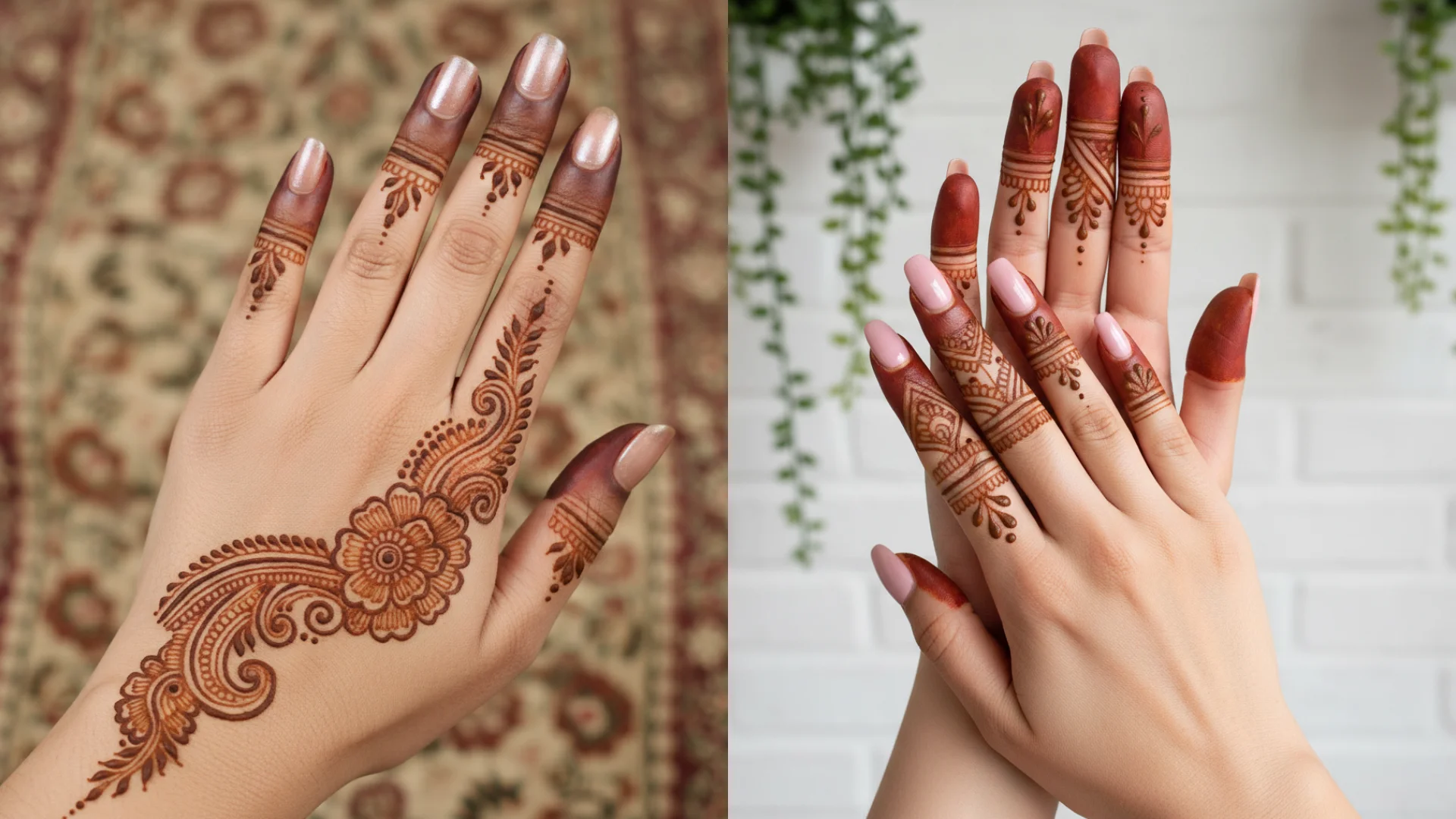 Easy Modern Back Hand Mehndi Design