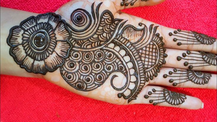 Eid Mehndi Design Simple and Beautiful