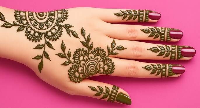 Eid Mehndi Design Simple
