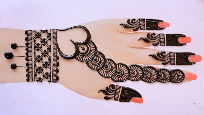 Eid Mehndi Design for Girls