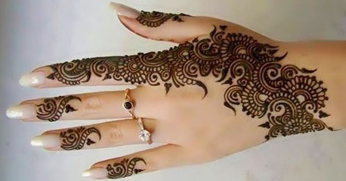 Eid Mehndi Design for Girls