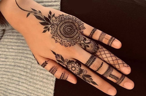 Eid Mehndi Design for Girls