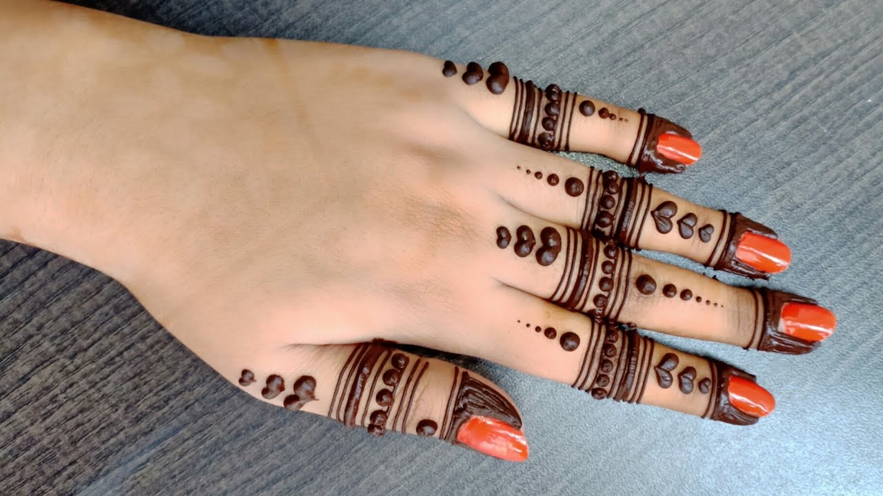 Finger Mehndi Design 