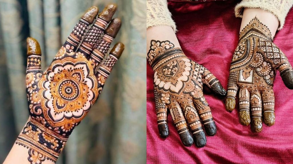Simple Mehndi Design Front Hand