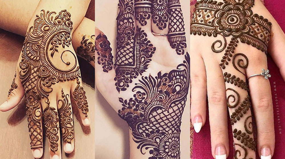 Simple Mehndi Design Front Hand