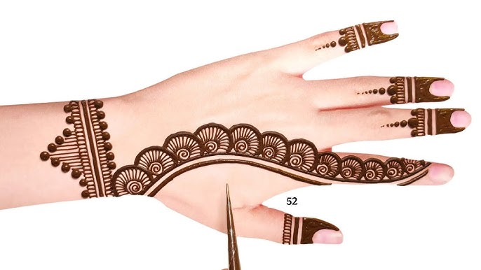 Front hand mehndi