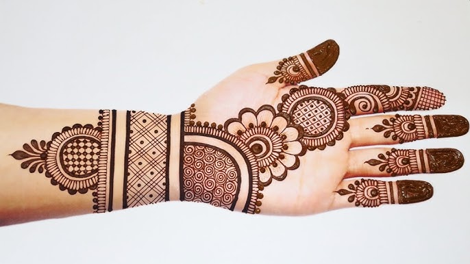 Front hand mehndi
