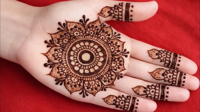 Front hand mehndi