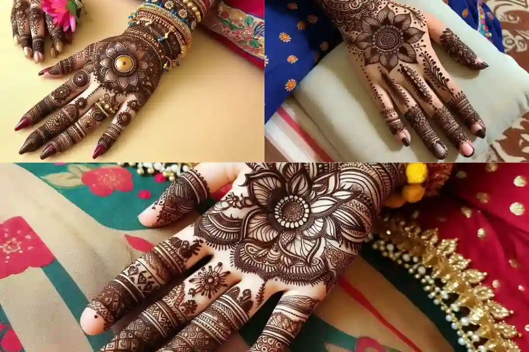Front hand mehndi