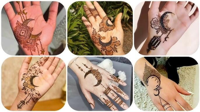 Full Moon Mehndi Designs