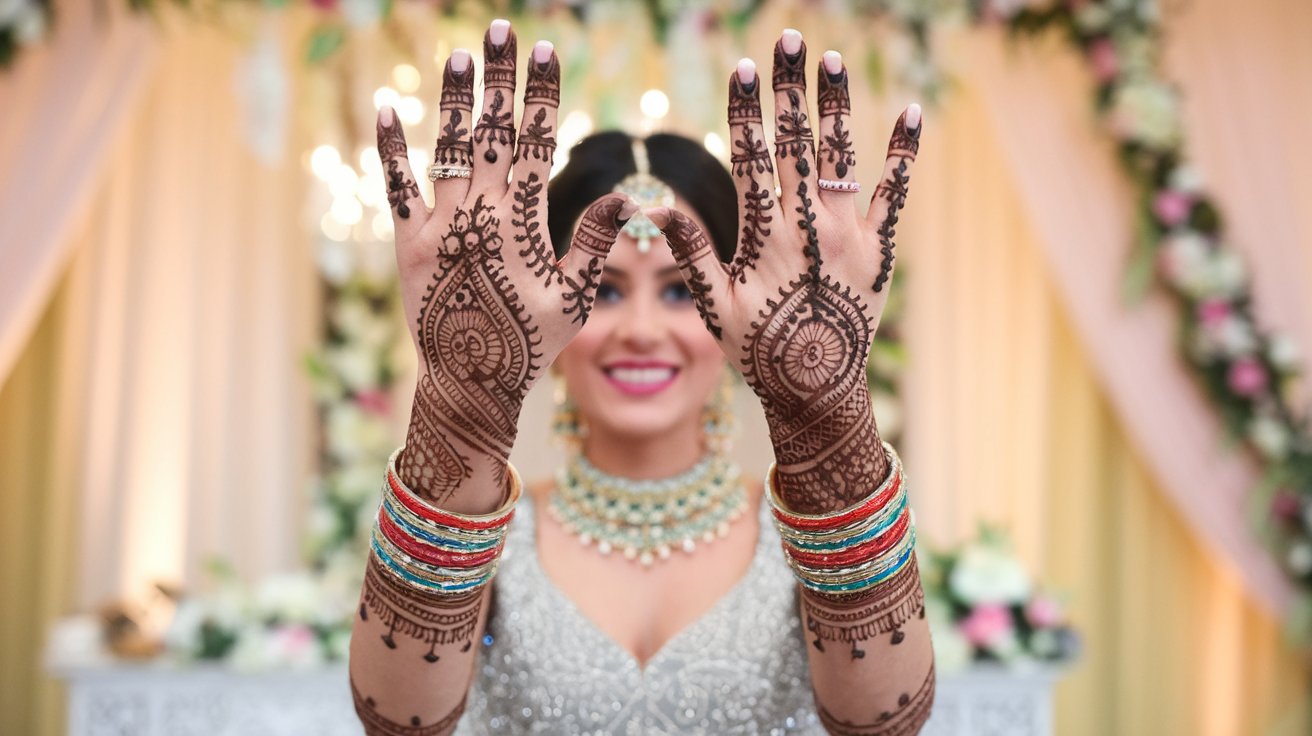 Simple Mehndi Design Front Hand