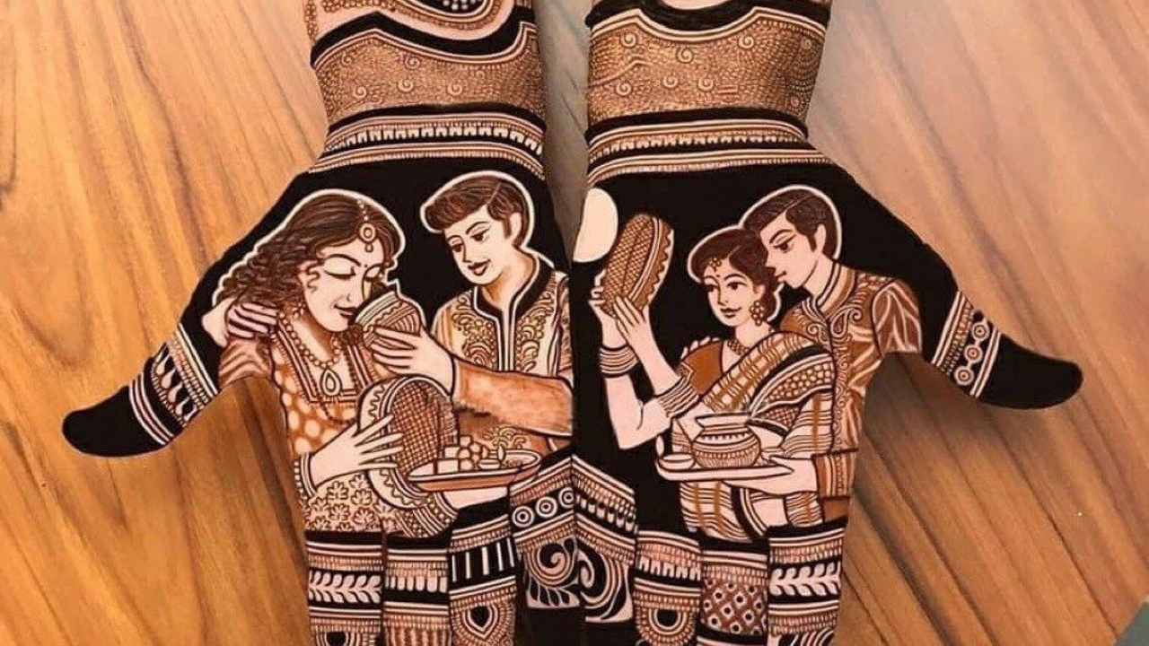 Karwa Chauth Mehndi Design