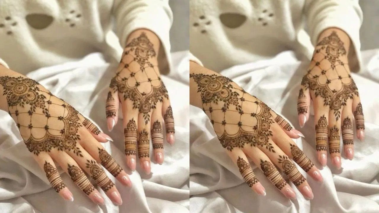 Khafif Mehndi Design Back Hand