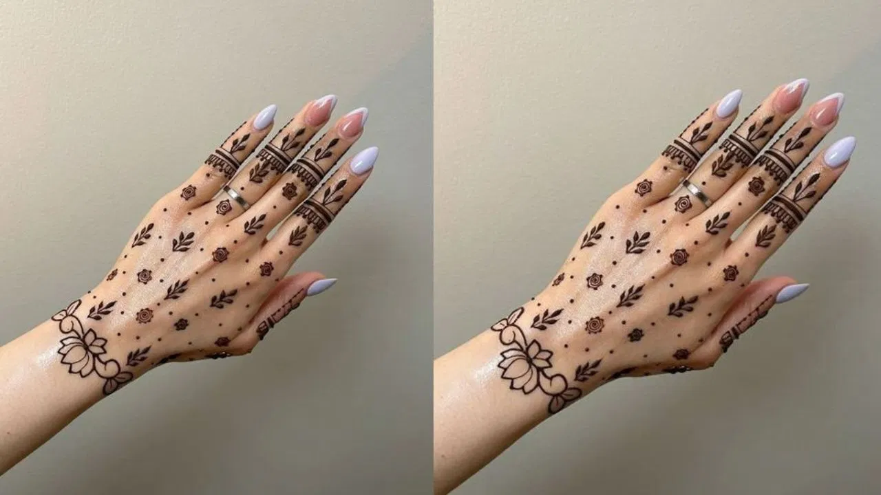 Khafif Mehndi Design Back Hand