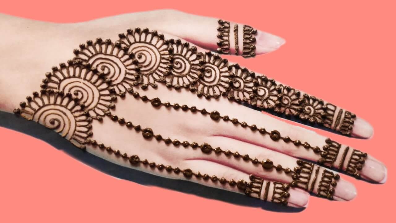 Easy Mehndi Design Back Hand