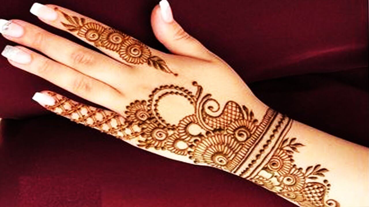Easy Mehndi Design Back Hand