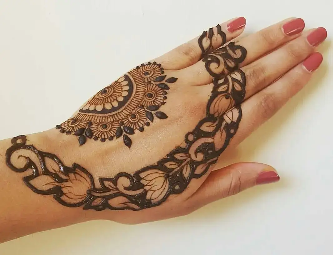 Easy Mehndi Design Back Hand