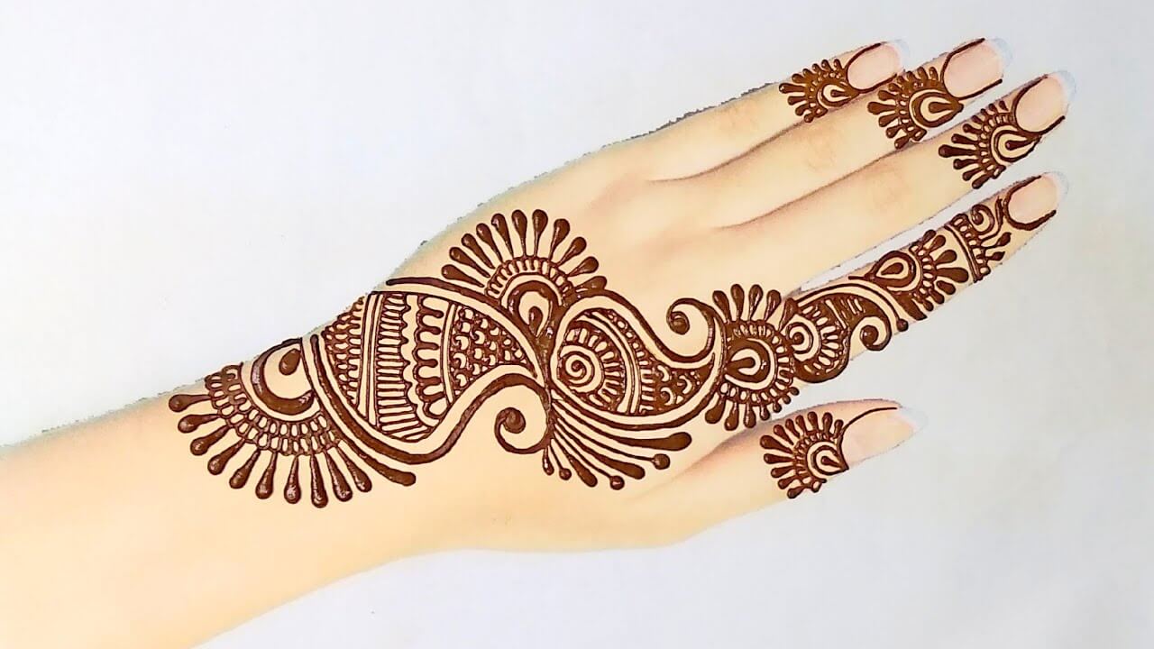 Easy Mehndi Design Back Hand