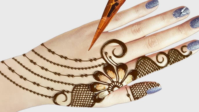 Easy Mehndi Design Back Hand