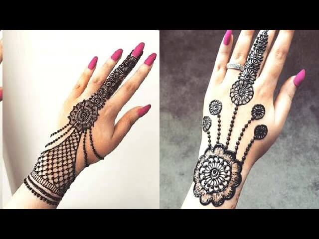 Easy Mehndi Design Back Hand