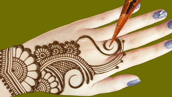Easy Mehndi Design Back Hand