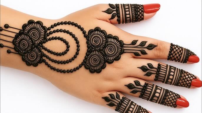 Easy Mehndi Design Back Hand