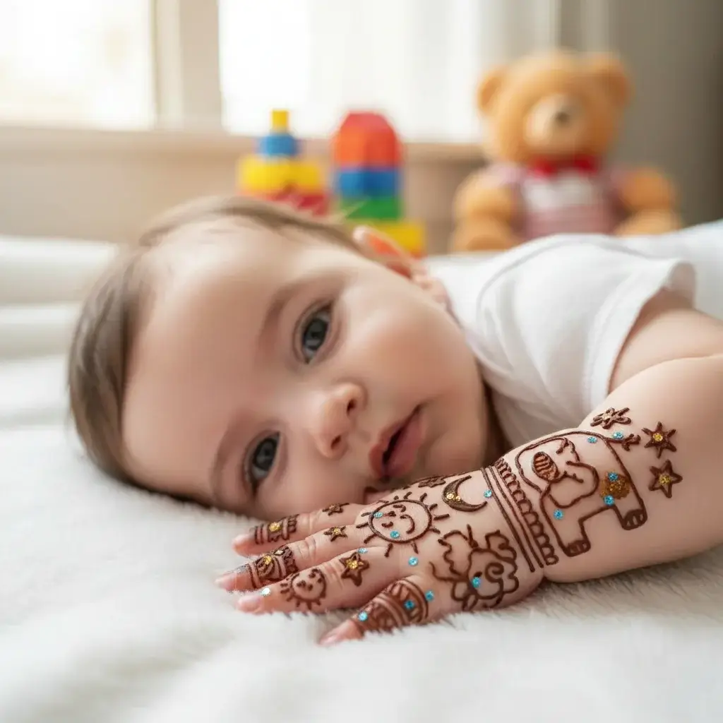 Mehndi Design for Little Girls Easy