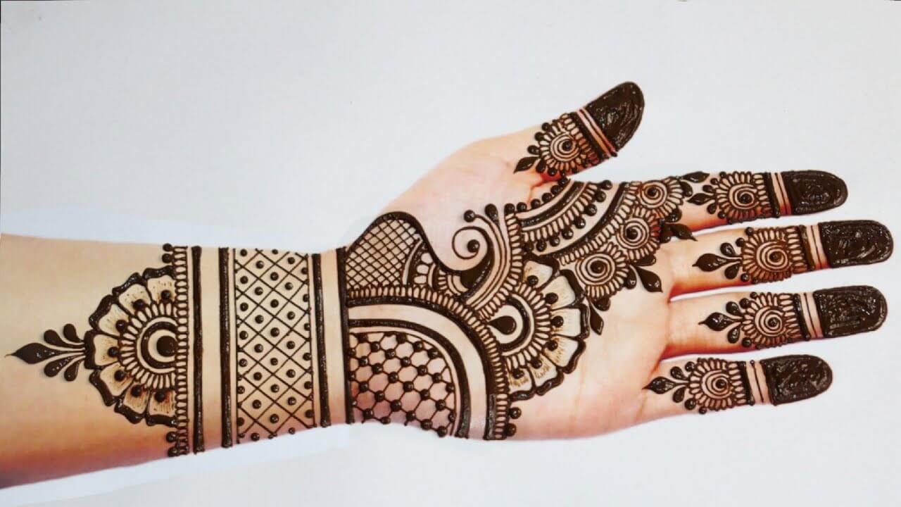 Front Hand Simple Mehndi Design