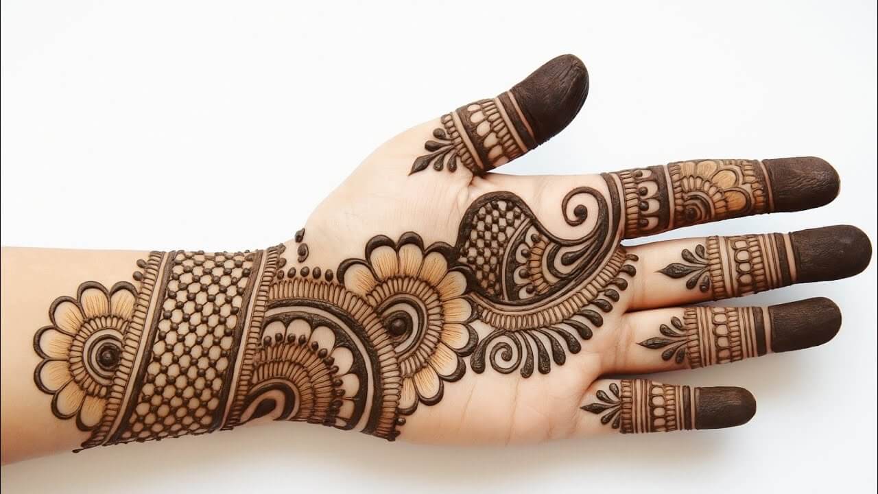 Front Hand Simple Mehndi Design