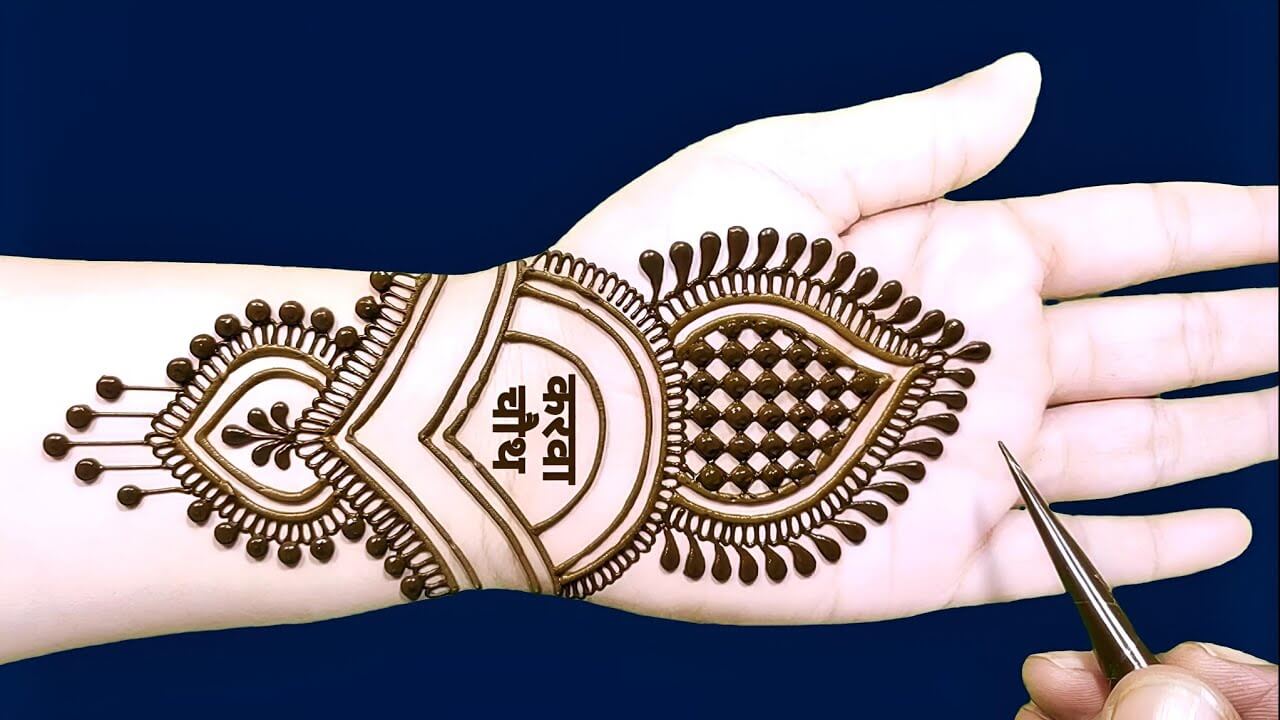 Front Hand Simple Mehndi Design