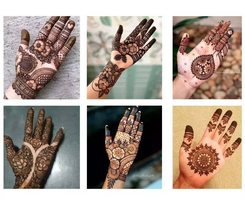 Front Hand Simple Mehndi Design