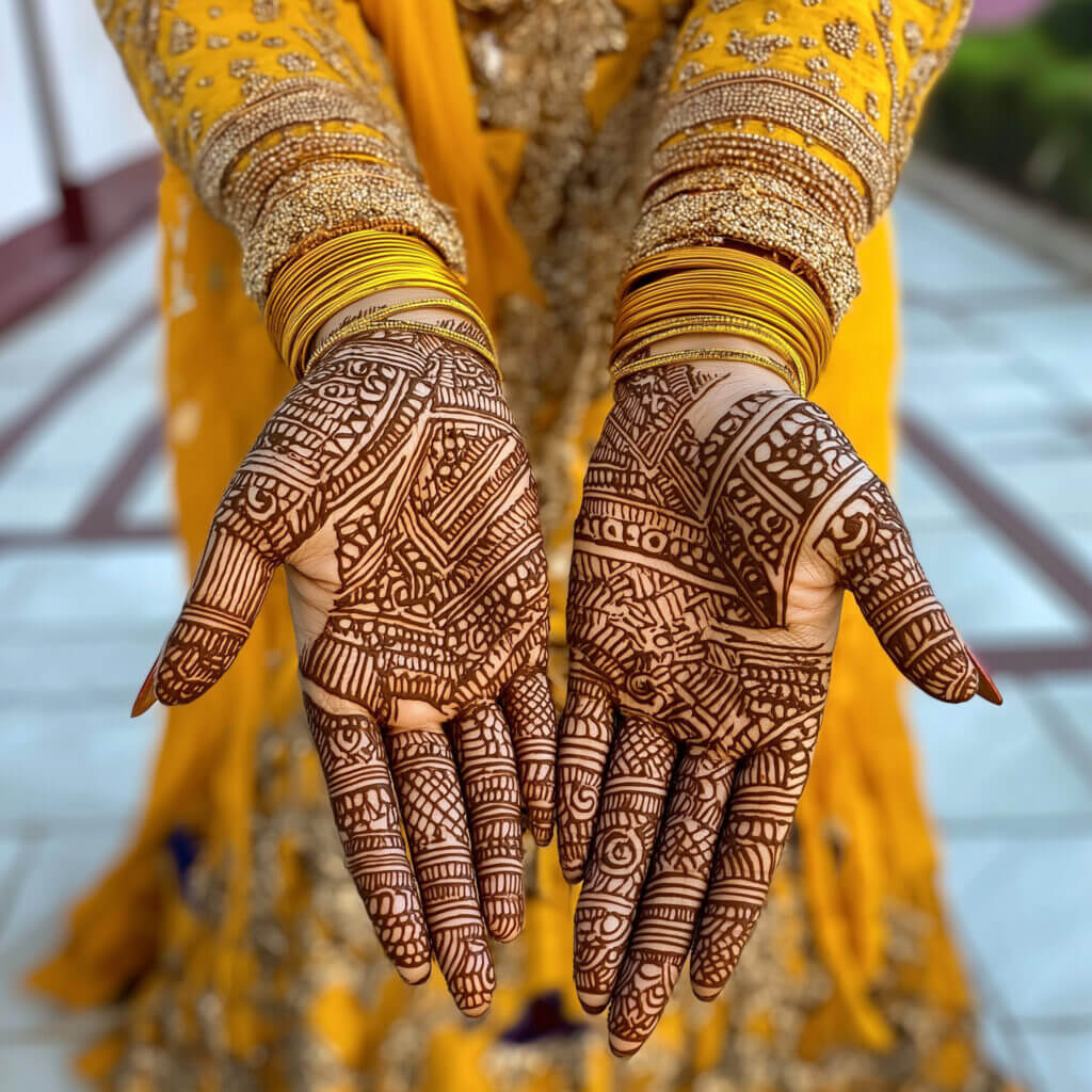 Minimal Bridal Mehndi Design