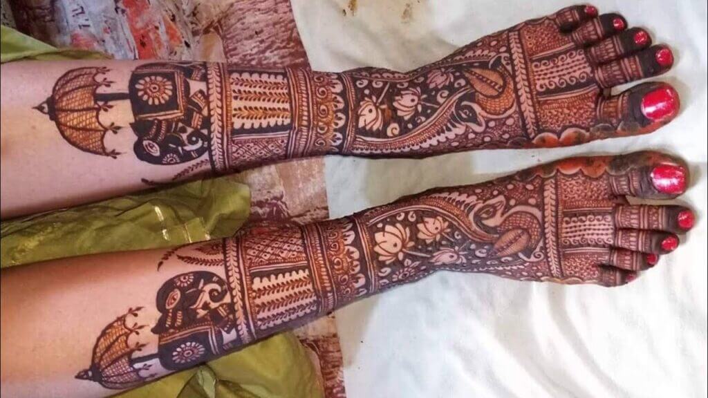 Minimal Bridal Mehndi Design