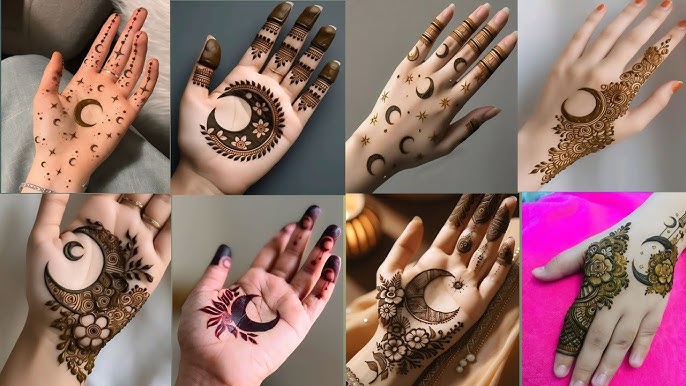 Moon Mehndi Design
