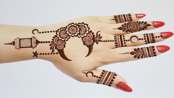 Moon Mehndi Design