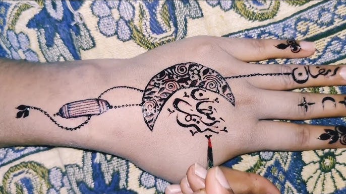 Moon Mehndi Design